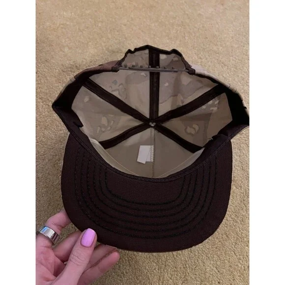 Vintage Camoflauge Kawasaki "Power Up" Snapback Hat - Picture 4 of 5